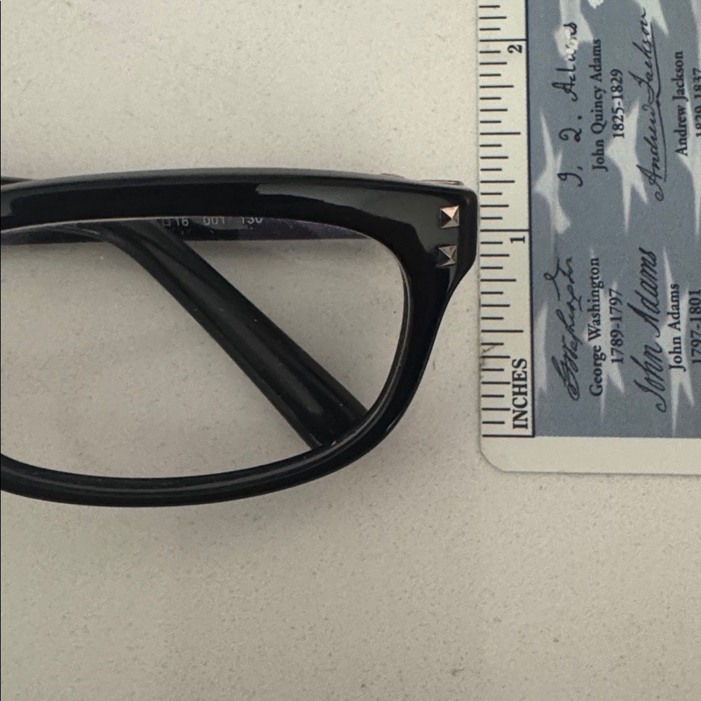 Valentino Women's Black Glasses with Case - Picture 6 of 8